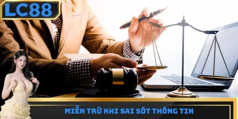 Miễn trừ khi sai sót thông tin
